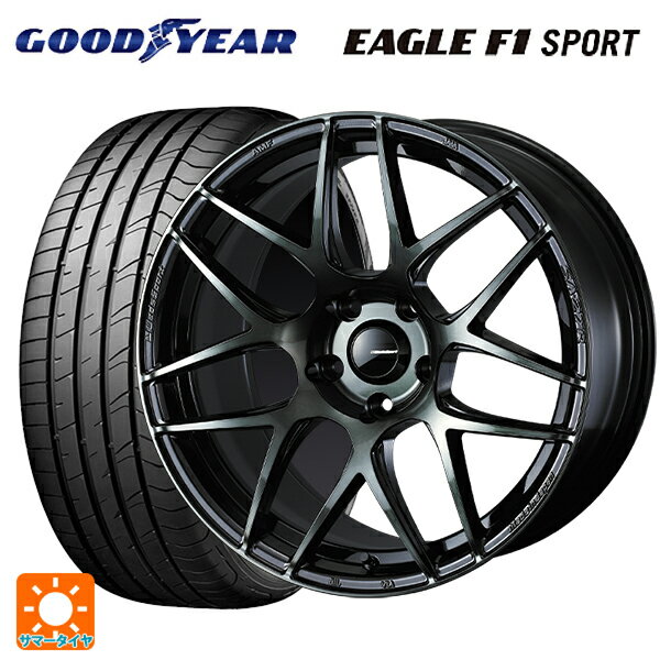 215/45R17 91Y XL グッドイヤー イーグルF1 スポーツ ウェッズ ウェッズスポーツ SA27R WBC 17-7J 国産車用 サマータイヤホイール4本セット
