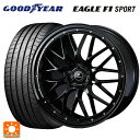 【10/27 10:59迄 全品P5倍&クーポン】215/45R18 93W XL グッドイヤー イーグルF1 スポーツ ウェッズ ノヴァリス アセットエムワン ブラック/ゴールドピアス 18-7.5J 国産車用 サマータイヤホイール4本セット