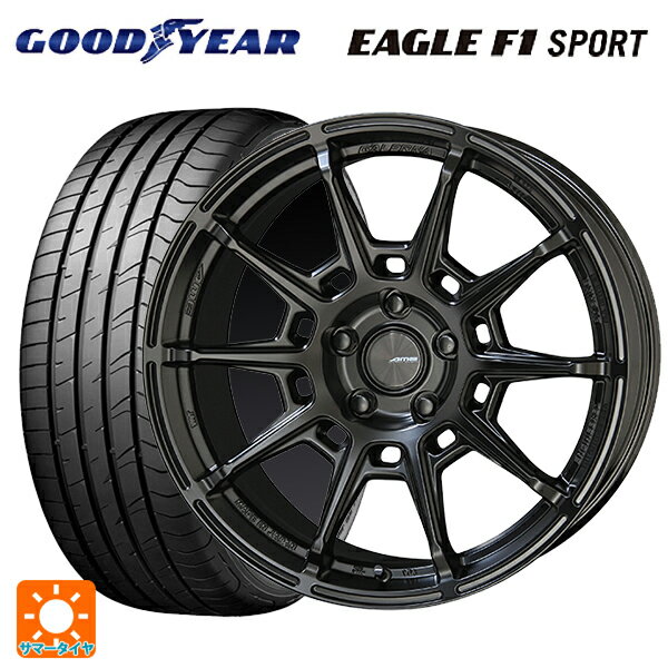 215/45R17 91Y XL グッドイヤー イーグルF1 スポーツ 共豊 ガレルナ レフィーノ made by エンケイ MB 17-7J 国産車用 サマータイヤホイール4本セット