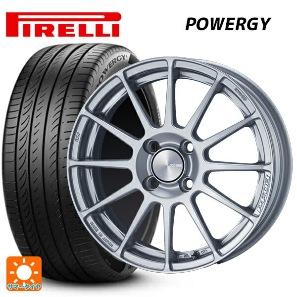 195/55R15 85V ピレリ パワジー 正規品 エンケイ パフォーマンスライン PF03 スパークルシルバー 15-6J 国産車用 サマータイヤホイール4本セット