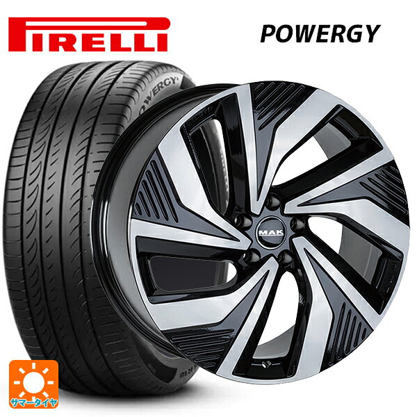 フォルクスワーゲン ID4()用 235/55R19 105W XL ピレリ パワジー 正規品 阿部商会 マック エレクトラ ブラックミラー 新品サマータイヤホイール 4本セット