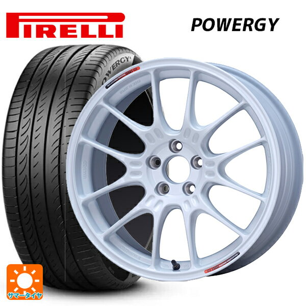 215/50R17 95W XL ピレリ パワジー 正規品 エンケイ レーシング GTC02 For GR86 / BRZ Cup White 17-7.5J 国産車用 サマータイヤホイール4本セット