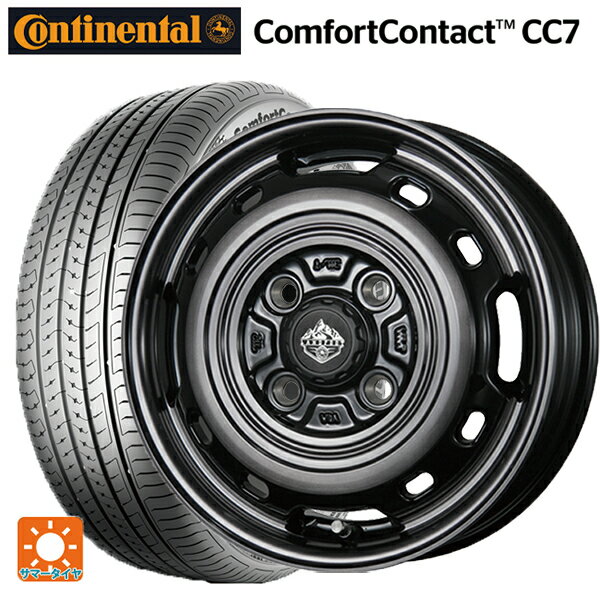 【6/22 20時〜 全品P5倍＆クーポン】165/65R14 79T コンチネンタル コンフォートコンタクト CC7 正規品 トピー ランドフット XFG SC/P 14-5J 国産車用 サマータイヤホイール4本セット