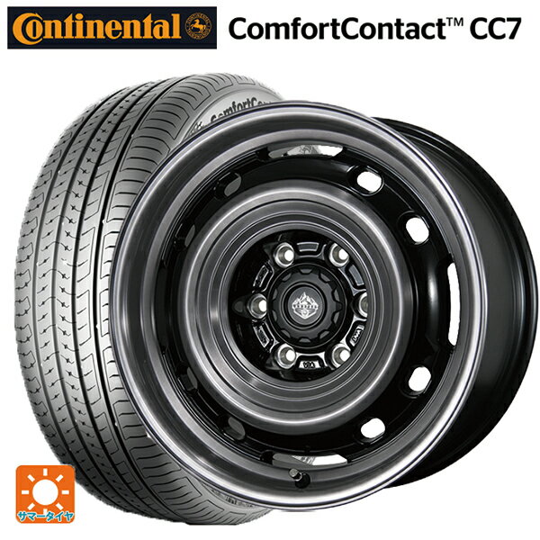 【6/22 20時〜 全品P5倍＆クーポン】165/55R14 72H コンチネンタル コンフォートコンタクト CC7 正規品 トピー ランドフット XFG GB/P 14-4.5J 国産車用 サマータイヤホイール4本セット