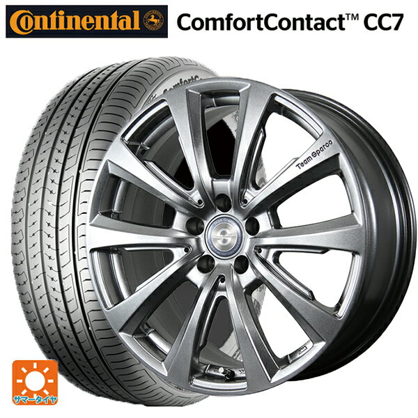 BMW X2(U10)用 225/60R17 99V コンチネンタル コンフォートコンタクト CC7 正規品 トピー チームスパルコ ヴァローザ バージョン02 # MG 新品サマータイヤホイール 4本セット