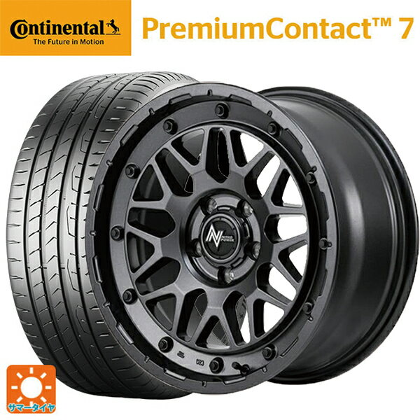 215/60R17 96V コンチネンタル プレミアムコンタクト 7 正規品 エムアイディー ナイトロパワー M29 スティンガー バレルブラック 17-7J 国産車用 サマータイヤホイール4本セット