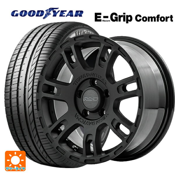 205/55R16 91V グッドイヤー エフィシェントグリップ コンフォート レイズ チームデイトナ D207 BZZ 16-7J 国産車用 サマータイヤホイール4本セット