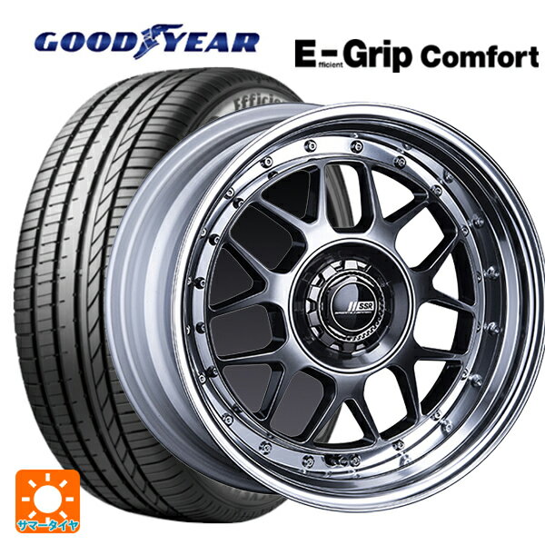 【最大3万円OFFクーポン 5/16 1:59迄】185/60R16 86H グッドイヤー エフィシェントグリップ コンフォート タナベ SSR プロフェッサー MS4 アンダー チタンシルバー 16-6.5J 国産車用 サマータイヤホイール4本セット