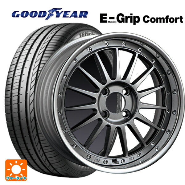 185/55R16 83V グッドイヤー エフィシェントグリップ コンフォート タナベ SSR プロフェッサー TF1R チタンシルバー 16-6.5J 国産車用 サマータイヤホイール4本セット