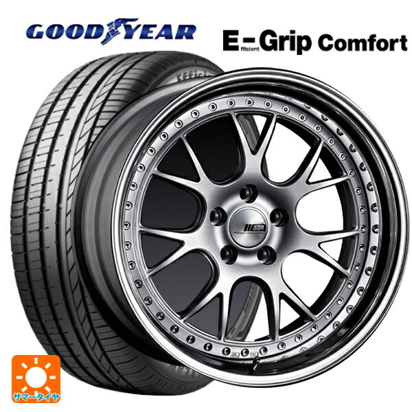 【最大3万円OFFクーポン 5/16 1:59迄】225/35R19 88W XL グッドイヤー エフィシェントグリップ コンフォート タナベ SSR プロフェッサー MS3 シルバー 19-8J 国産車用 サマータイヤホイール4本セット