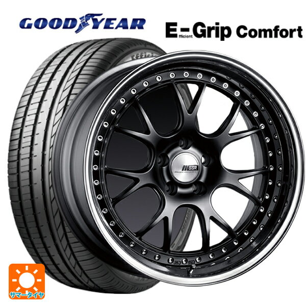 トヨタ プリウス(60系)用 225/45R19 96W XL グッドイヤー エフィシェントグリップ コンフォート SSR プロフェッサー MS3 フラットブラック 新品サマータイヤホイール 4本セット