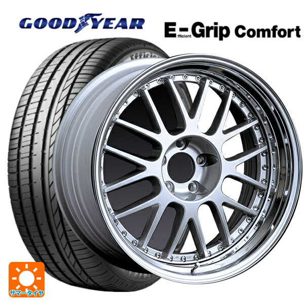 【6/22 20時〜 全品P5倍＆クーポン】225/35R19 88W XL グッドイヤー エフィシェントグリップ コンフォート タナベ SSR プロフェッサー MS1 シルバー 19-8J 国産車用 サマータイヤホイール4本セット