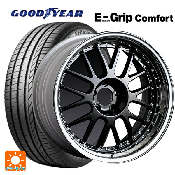 【6/22 20時〜 全品P5倍＆クーポン】225/35R19 88W XL グッドイヤー エフィシェントグリップ コンフォート タナベ SSR プロフェッサー MS1 ブラック 19-8J 国産車用 サマータイヤホイール4本セット