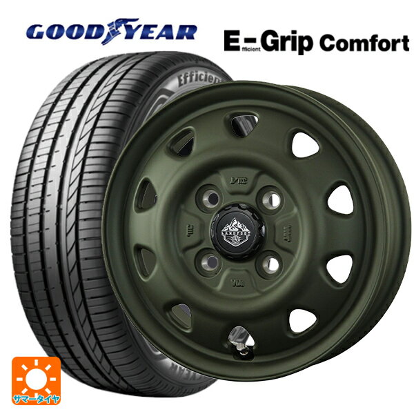 【6/22 20時〜 全品P5倍＆クーポン】165/55R14 72V グッドイヤー エフィシェントグリップ コンフォート トピー ランドフット SWZ OD 14-4.5J 国産車用 サマータイヤホイール4本セット