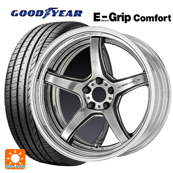 【6/22 20時〜 全品P5倍＆クーポン】225/40R19 93W XL グッドイヤー エフィシェントグリップ コンフォート ワーク エモーション T5R 2P GTS 19-8J 国産車用 サマータイヤホイール4本セット