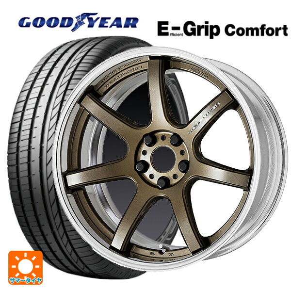 【6/20限定 全品P5倍＆クーポン】225/45R18 95W XL グッドイヤー エフィシェントグリップ コンフォート ワーク エモーション T7R 2P AHG 18-7J 国産車用 サマータイヤホイール4本セット