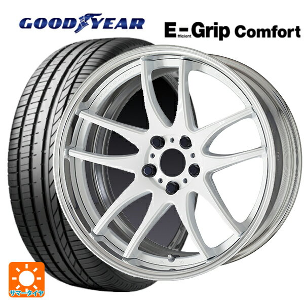 【6/22 20時〜 全品P5倍＆クーポン】165/50R16 75V グッドイヤー エフィシェントグリップ コンフォート ワーク エモーション CR 2P WHT 16-5.5J 国産車用 サマータイヤホイール4本セット
