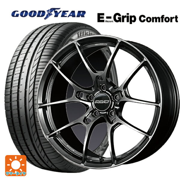 【6/15〜16限定 全品P5倍＆クーポン】225/55R19 99V グッドイヤー エフィシェントグリップ コンフォート レイズ ボルクレーシング ジーゼロニゴ HK 19-8J 国産車用 サマータイヤホイール4本セット