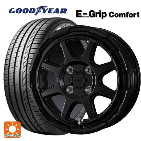 165/60R14 75H グッドイヤー エフィシェントグリップ コンフォート ウェッズ ウェッズ アドヴェンチャー スタットベルグ セミマットブラック 14-4.5J 国産車用 サマータイヤホイール4本セット