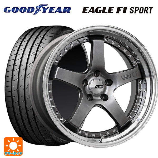 【6/22 20時〜 全品P5倍＆クーポン】215/45R18 93W XL グッドイヤー イーグルF1 スポーツ タナベ SSR プロフェッサー SP4 チタンシルバー 18-7J 国産車用 サマータイヤホイール4本セット