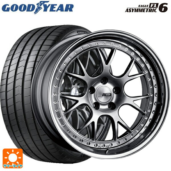 【6/22 20時〜 全品P5倍＆クーポン】225/40R19 93Y XL グッドイヤー イーグル F1 アシメトリック6 # タナベ SSR プロフェッサー MS3 チタンシルバー 19-8J 国産車用 サマータイヤホイール4本セット