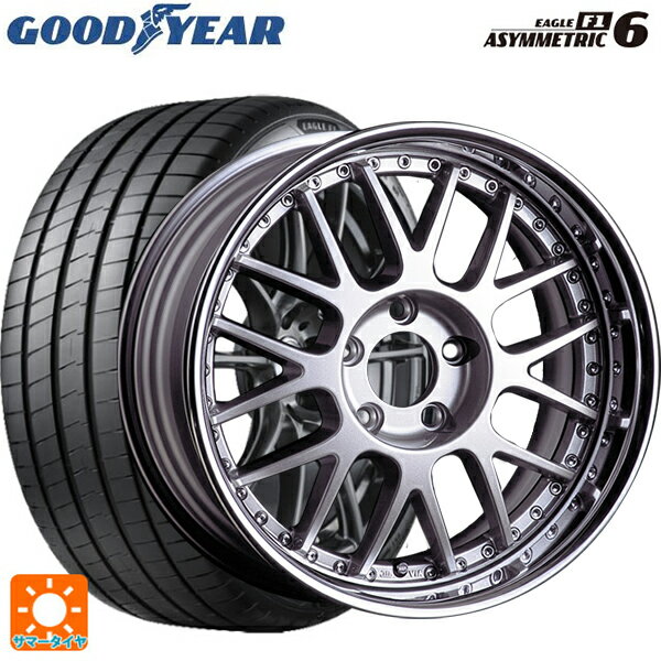 【6/20限定 全品P5倍＆クーポン】225/45R17 94Y XL グッドイヤー イーグル F1 アシメトリック6 # タナベ SSR プロフェッサー MS1R シルバー 17-7J 国産車用 サマータイヤホイール4本セット