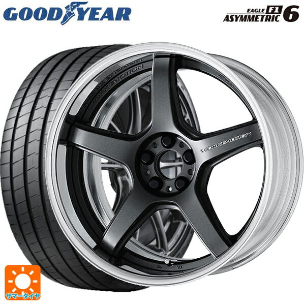 【6/11 1:59迄 全品ポイント5倍】225/40R19 93Y XL グッドイヤー イーグル F1 アシメトリック6 # ワーク エモーション T5R 2P MGM 19-8J 国産車用 サマータイヤホイール4本セット
