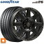 225/45R17 94Y XL グッドイヤー イーグル F1 アシメトリック6 ウェッズ クロスオーバー ガーメンツ スタイルU マットブラッククリア 17-7J 国産車用 サマータイヤホイール4本セット