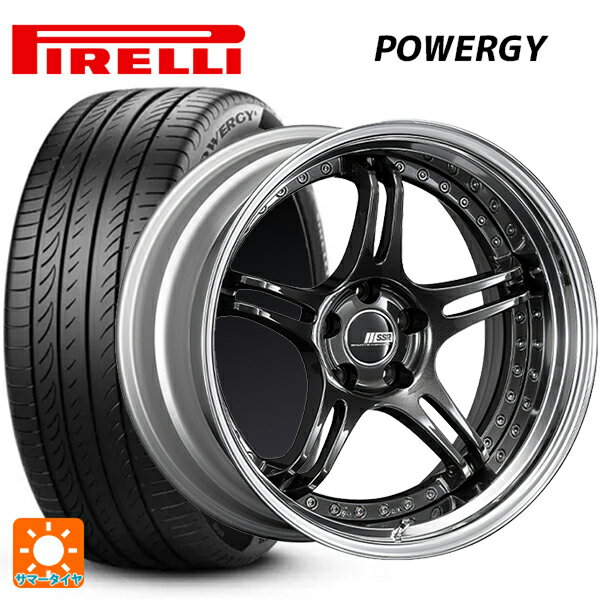 225/40R18 92W XL ピレリ パワジー 正規品 # タナベ SSR プロフェッサー SPX プリズムダークガンメタ 18-7J 国産車用 サマータイヤホイール4本セット
