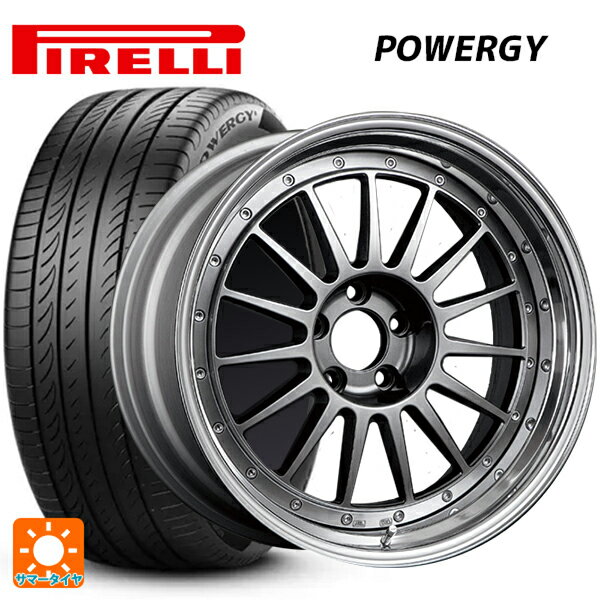 【6/11 1:59迄 全品ポイント5倍】225/40R19 93Y XL ピレリ パワジー 正規品 タナベ SSR プロフェッサー TF1 チタンシルバー 19-8J 国産車用 サマータイヤホイール4本セット