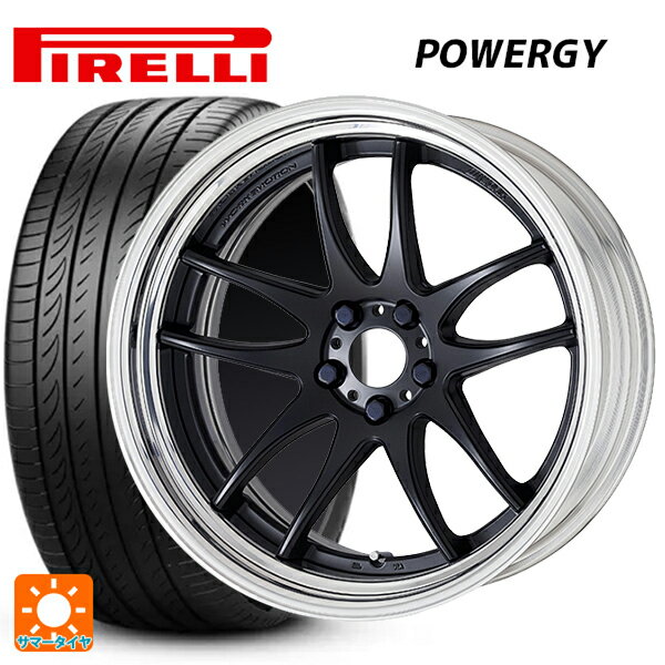 【6/15〜16限定 全品P5倍＆クーポン】215/45R18 93W XL ピレリ パワジー 正規品 # ワーク エモーション CR 2P MBL 18-7J 国産車用 サマータイヤホイール4本セット