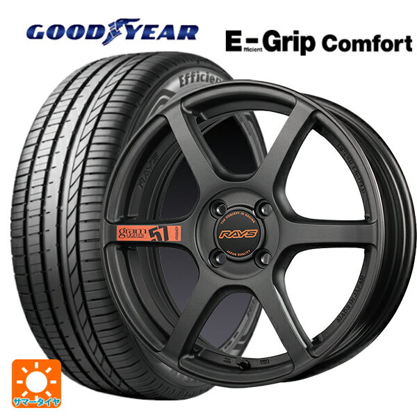【6/15〜16限定 全品P5倍＆クーポン】165/55R15 75V グッドイヤー エフィシェントグリップ コンフォート # レイズ グラムライツ 57C6 スペックD AZZ 15-5J 国産車用 サマータイヤホイール4本セット