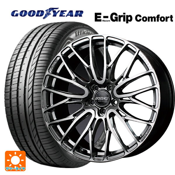 【6/22 20時〜 全品P5倍＆クーポン】245/35R20 95W XL グッドイヤー エフィシェントグリップ コンフォート レイズ ホムラ2X10BD QAJ 20-8.5J 国産車用 サマータイヤホイール4本セット