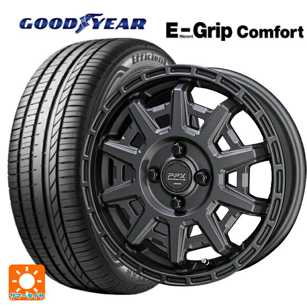 【10/14 20時〜最大3万円OFFクーポン】165/55R14 72V グッドイヤー エフィシェントグリップ コンフォート 共豊 PPX D10X マットダークガンメタリック 14-4.5J 国産車用 サマータイヤホイール4本セット
