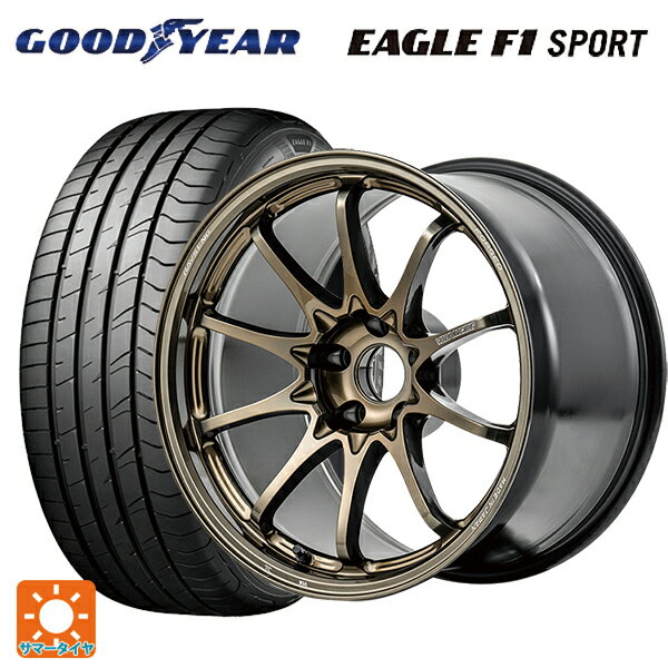 【6/15〜16限定 全品P5倍＆クーポン】215/45R18 93W XL グッドイヤー イーグルF1 スポーツ レイズ ボルクレーシング CE28N プラス SZ 18-7.5J 国産車用 サマータイヤホイール4本セット