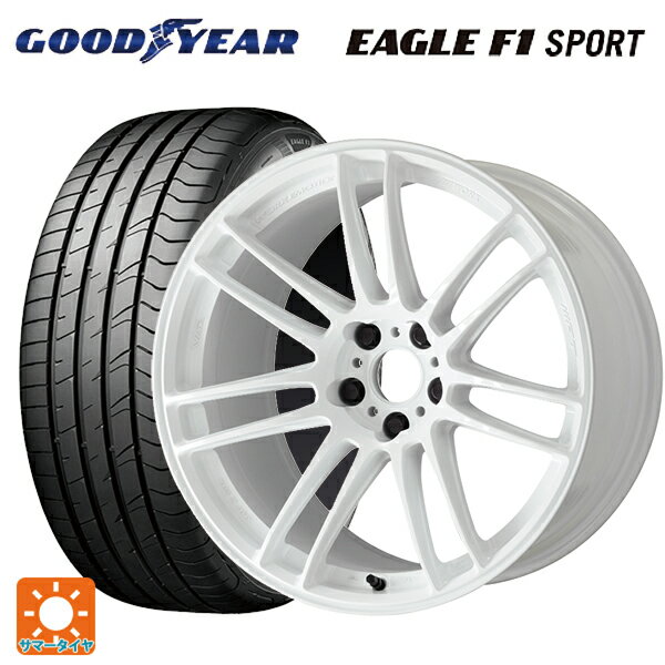 【6/22 20時〜 全品P5倍＆クーポン】215/45R18 93W XL グッドイヤー イーグルF1 スポーツ ワーク エモーション ZR7 TW 18-7.5J 国産車用 サマータイヤホイール4本セット