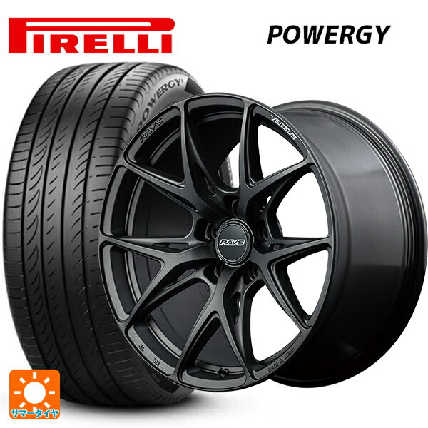 【6/22 20時〜 全品P5倍＆クーポン】225/40R19 93Y XL ピレリ パワジー 正規品 レイズ ベルサス VV21S APJ 19-8J 国産車用 サマータイヤホイール4本セット