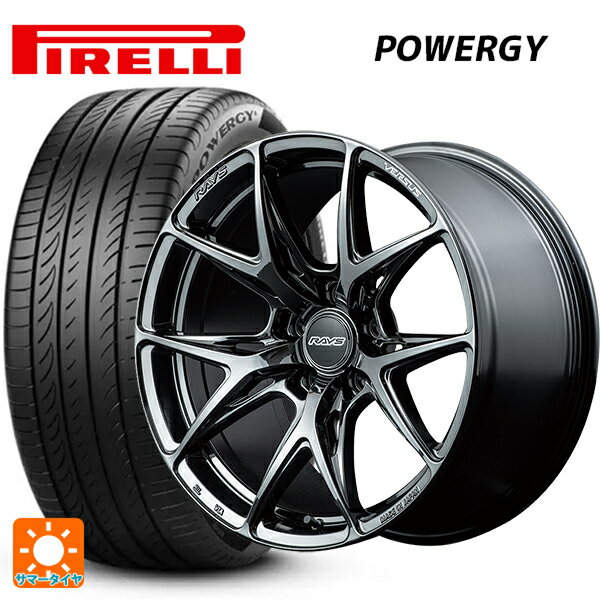 【6/15〜16限定 全品P5倍＆クーポン】225/55R19 99V ピレリ パワジー 正規品 レイズ ベルサス VV21S YNJ 19-8J 国産車用 サマータイヤホイール4本セット