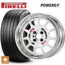 195/55R15 85V ピレリ パワジー 正規品 ワーク エモーション RS11 WHT 15-5.5J 国産車用 サマータイヤホイール4本セット