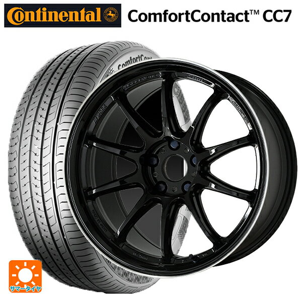 185/60R15 84H コンチネンタル コンフォートコンタクト CC7 正規品 ワーク エモーション ZR10 BLKLC 15-6J 国産車用 サマータイヤホイール4本セット