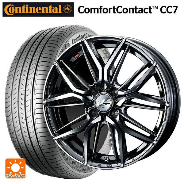 【6/15〜16限定 全品P5倍＆クーポン】165/60R14 75T コンチネンタル コンフォートコンタクト CC7 正規品 ウェッズ レオニス LM BMCMC 14-4.5J 国産車用 サマータイヤホイール4本セット
