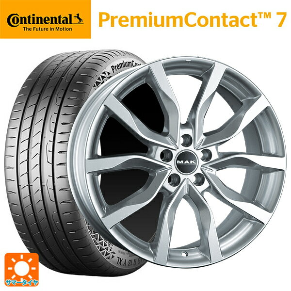 ボルボ XC60(UD/UB系)用 235/60R18 107V XL コンチネンタル プレミアムコンタクト 7 正規品 阿部商会 マック ハイランズ シルバー 新品サマータイヤホイール 4本セット