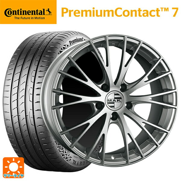 ポルシェ カイエンクーペ(E3系)用 255/55R19 111V XL コンチネンタル プレミアムコンタクト 7 正規品 阿部商会 マック レネン シルバー 新品サマータイヤホイール 4本セット