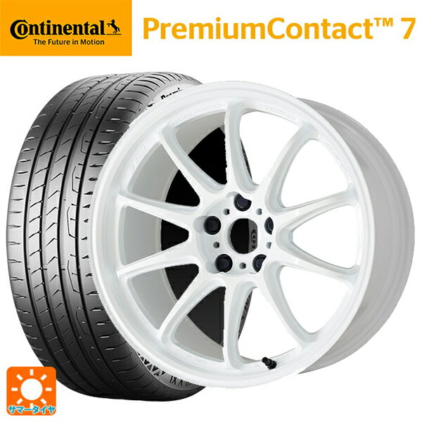 【6/20限定 全品P5倍＆クーポン】245/40R18 97Y XL コンチネンタル プレミアムコンタクト 7 正規品 ワーク エモーション ZR10 AZW 18-8.5J 国産車用 サマータイヤホイール4本セット