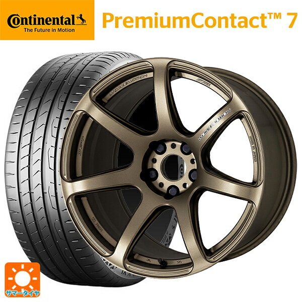 245/40R18 97Y XL コンチネンタル プレミアムコンタクト 7 正規品 ワーク エモーション T7R AHG 18-8.5J 国産車用 サマータイヤホイール4本セット