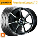 【10/27 10:59迄 全品P5倍&クーポン】215/50R17 95Y XL コンチネンタル プレミアムコンタクト 7 正規品 ウェッズ ウェッズスポーツ SA75R WBC 17-7J 国産車用 サマータイヤホイール4本セット