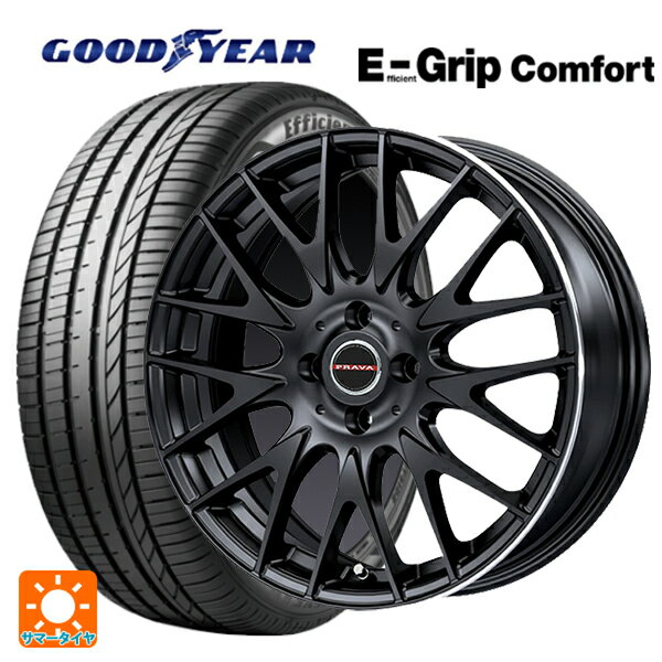 【6/15〜16限定 全品P5倍＆クーポン】165/45R16 74V XL グッドイヤー エフィシェントグリップ コンフォート ビックウェイ レイシーン プラバ 9M Jr2 GBK/リムP 16-5J 国産車用 サマータイヤホイール4本セット