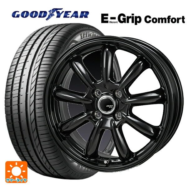 在庫有 165/55R15 75V グッドイヤー エフィシェントグリップ コンフォート ジャパン三陽 ザック JP209 # グロスブラック 15-4.5J 国産車用 サマータイヤホイール4本セット