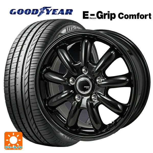 【6/22 20時〜 全品P5倍＆クーポン】215/45R18 93W XL グッドイヤー エフィシェントグリップ コンフォート # ジャパン三陽 ザック JP209 グロスブラック 18-7.5J 国産車用 サマータイヤホイール4本セット