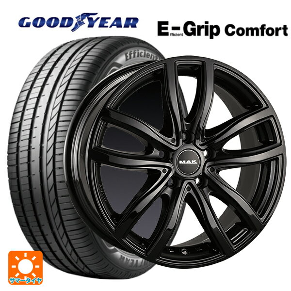 BMW 2シリーズ アクティブツアラー(F45)用 205/60R16 92H グッドイヤー エフィシェントグリップ コンフォート # マック ファー グロスブラック 新品サマータイヤホイール 4本セット